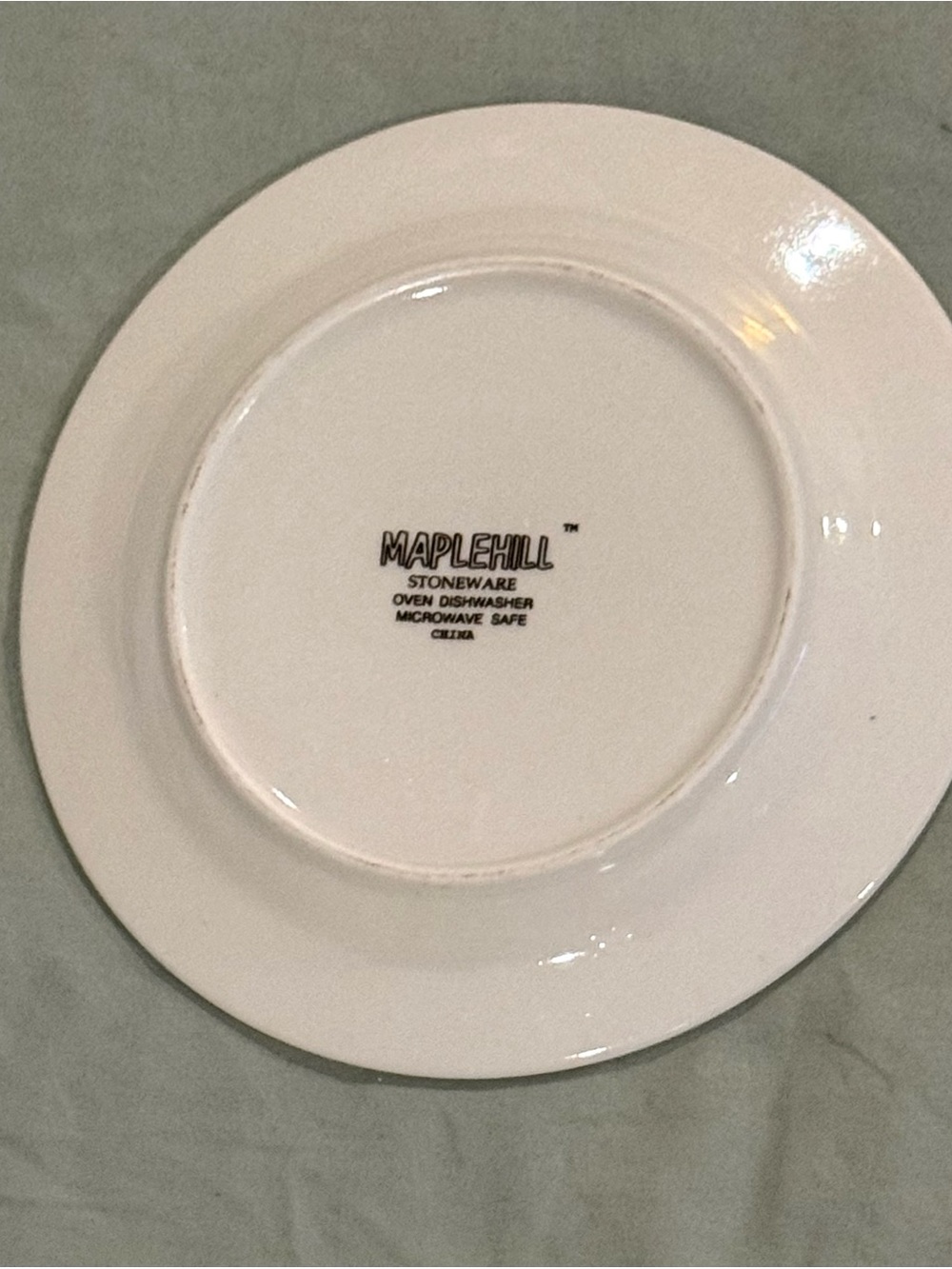 Maplehill Harvest Fruit Stonewear Set Ceramic Saucer & Salad Plate GUC - Picture 7 of 7